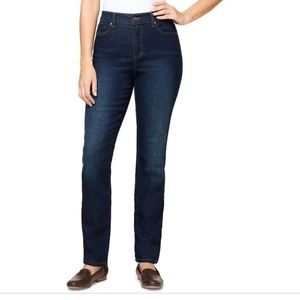 Women's Gloria Vanderbilt Amanda Modern Embroidered Slim Jeans, Size: 4 - Regula